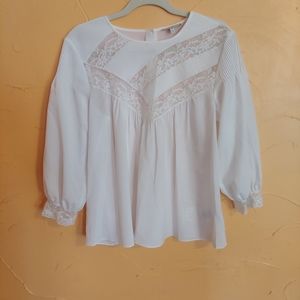Joie lace 3/4 sleeve blouse